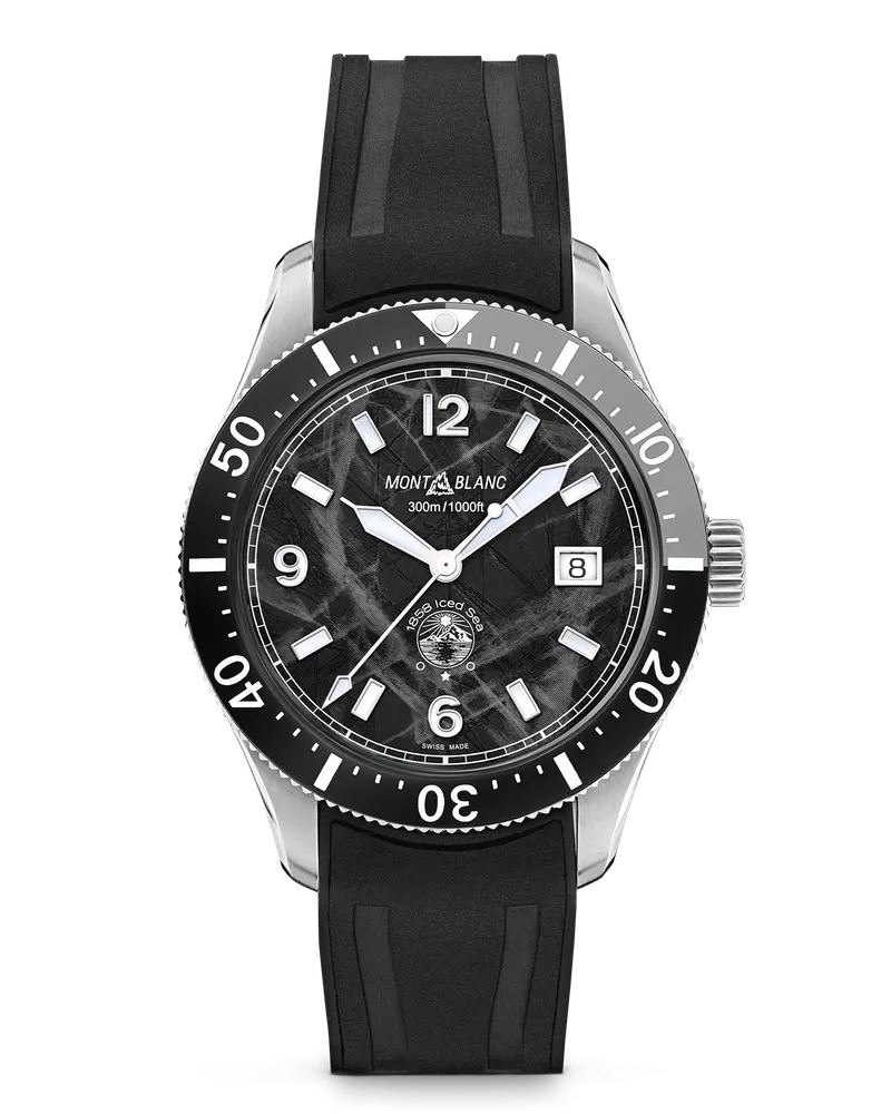 Montblanc Montblanc Iced Sea Automatic Date - Schwarz - Stahl - Keramik - MB129372 - Uhr Schwarz