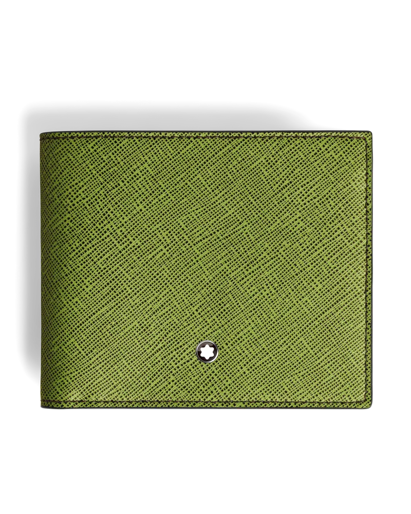 Montblanc Sartorial Brieftasche 8 cc - Lindgrün / Cassis - Leder - MB199356 - Brieftaschen Lindgrün