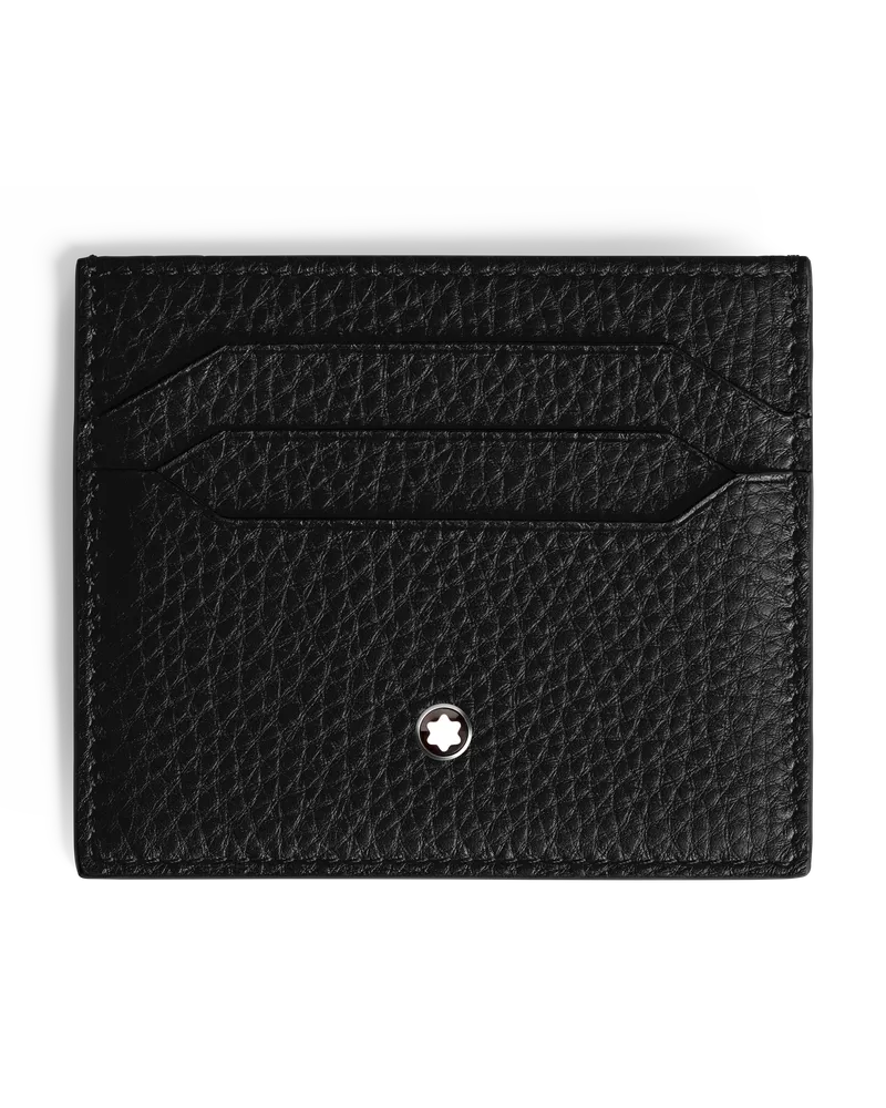 Montblanc Genarbtes Kartenetui 6 cc - Schwarz - Leder - MB199441 - Kartenetuis Schwarz