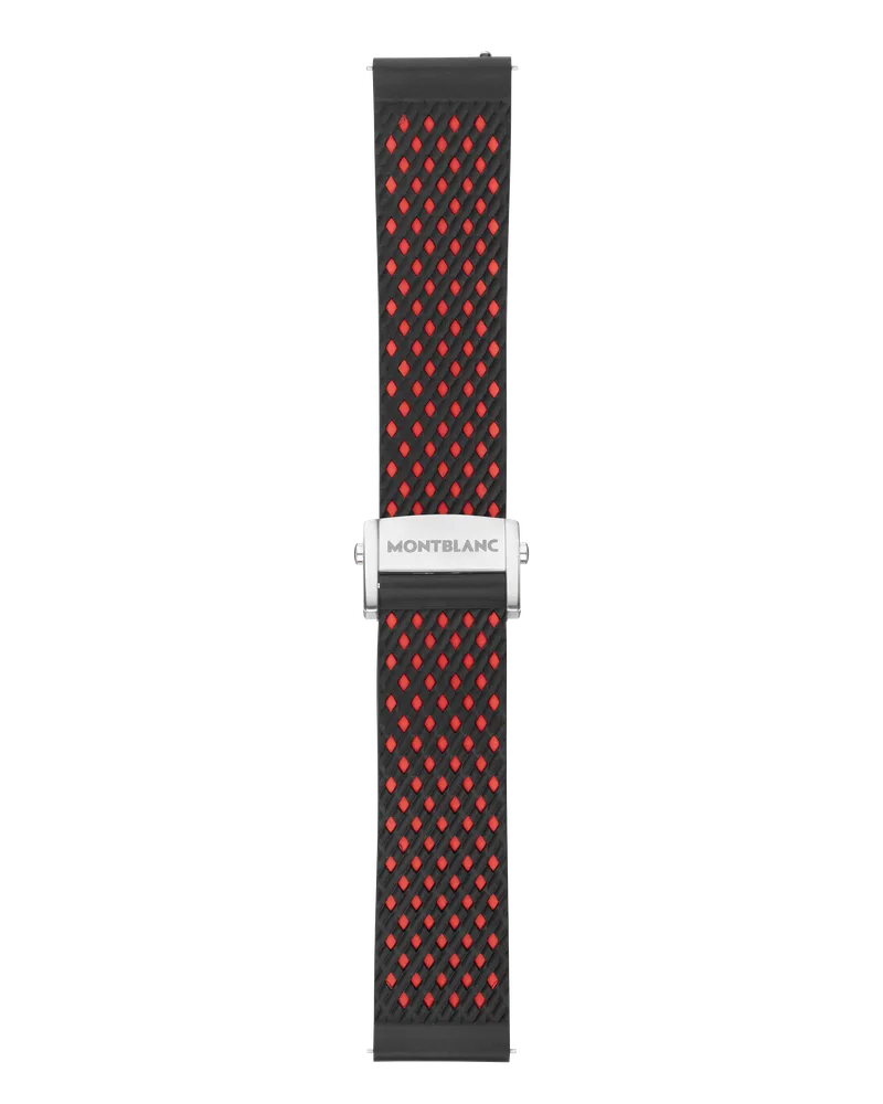 Montblanc Sportarmband aus Kautschuk in Rot - MB119559 - Smart Armbänder 