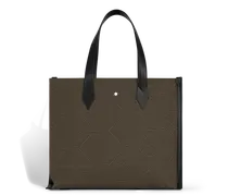 Tragetasche aus 4810 Jacquard - Khaki - Stoff und Leder - MB220258 - Tragetaschen
