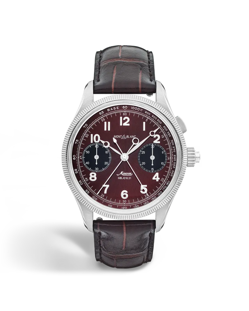 Montblanc Montblanc 1858 Split Second Chronograph Limited Edition – 100 Exemplare - Burgunderrot - STAHL, GRAUGOLD - MB134029 - Uhr Burgunderrot