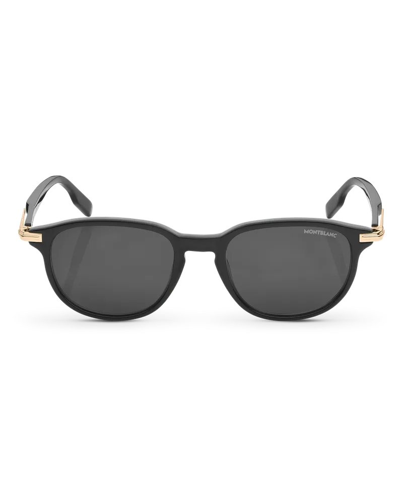Montblanc Eckige Sonnenbrille mit schwarzer Kunststofffassung - Schwarz - Kunststoff - MB131311 - Sonnenbrillen Schwarz