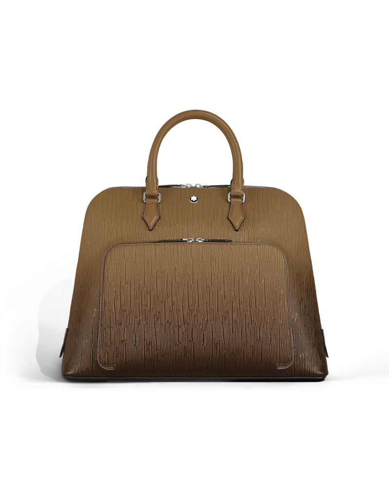 Montblanc Handtasche für Reisende mit Sfumato-Effekt - Sandfarben - Leder - MB220266 - Tragetaschen Sandfarben