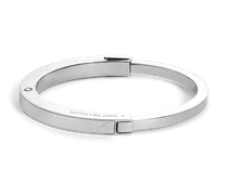 Armreif aus Edelstahl mit Extreme-Muster - Silberfarben - Edelstahl - MB136020 - Armbänder
