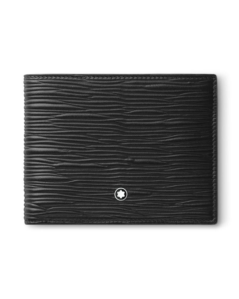 Montblanc 4810 Brieftasche 6 cc mit 2 Sichtfächern - Schwarz - MB130926 - Brieftaschen Schwarz