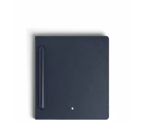 Montblanc Digital Paper Folio aus Sartorial Leder - Tintenblau - Kalbsspaltleder mit Saffianlederprägung - MB135042 - Smart Notepads