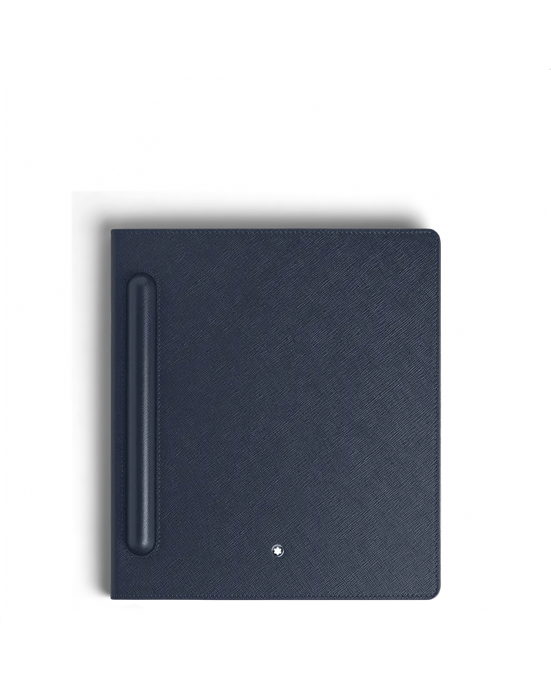 Montblanc Montblanc Digital Paper Folio aus Sartorial Leder - Tintenblau - Kalbsspaltleder mit Saffianlederprägung - MB135042 - Smart Notepads Tintenblau