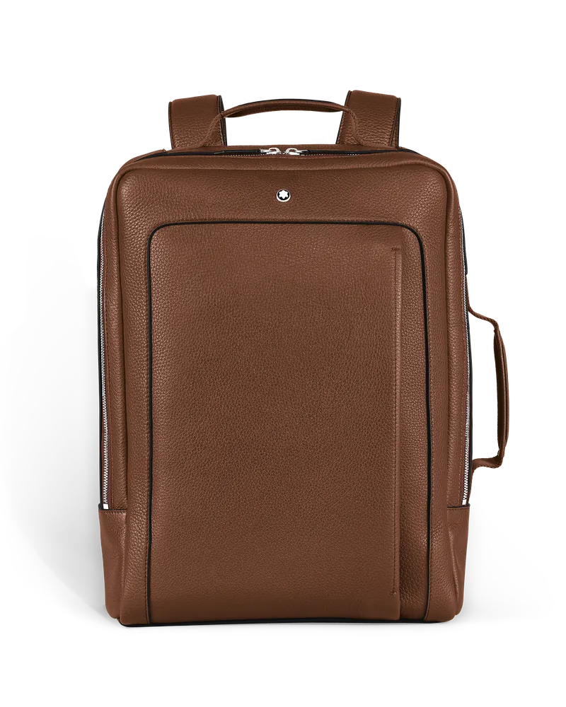 Montblanc Rechteckiger Montblanc Companion Rucksack - Rehbraun - Leder - MB221628 - Rucksäcke Rehbraun