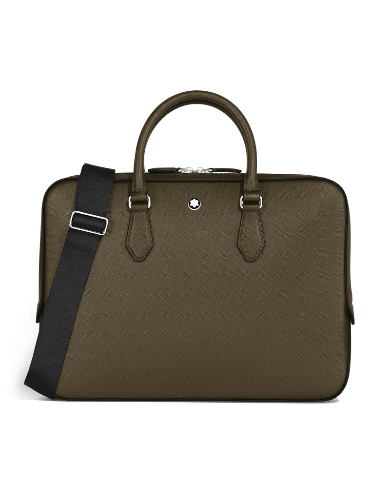 Montblanc Flache Schreibmappe aus Sartorial Leder - Khaki - Leder - MB221548 - Dokumententaschen Khaki