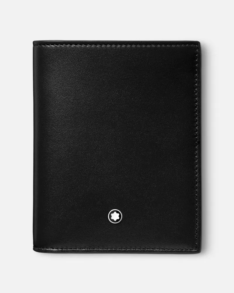 Montblanc Meisterstück Kompakte Brieftasche 6 Cc - Kompakte Portemonnaies - Schwarz Schwarz