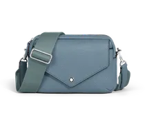 Kleine Umhängetasche Montblanc Companion - Frosted Blue - Leder - MB222883 - Messenger Bags