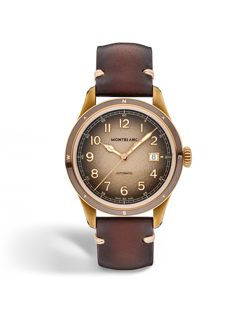 Montblanc Montblanc 1858 Automatic Date 0 Oxygen - Braun - MB134339 - Uhr Braun