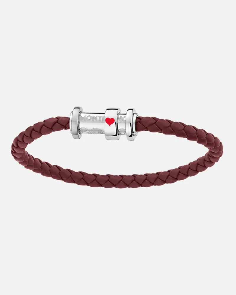 Montblanc Meisterstück Armband Mit Herzass-symbol Als Hommage An Das Buch „in 80 Tagen Um Die Welt“ - Armbänder - Rot Rot
