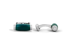 Manschettenknöpfe StarWalker PolarGreen - Grün - Edelstahl - MB134672 - Cufflinks