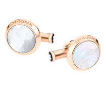 Meisterstück Manschettenknöpfe mit blauer Aventurinintarsie - Edelstahl - MB112908 - Cufflinks