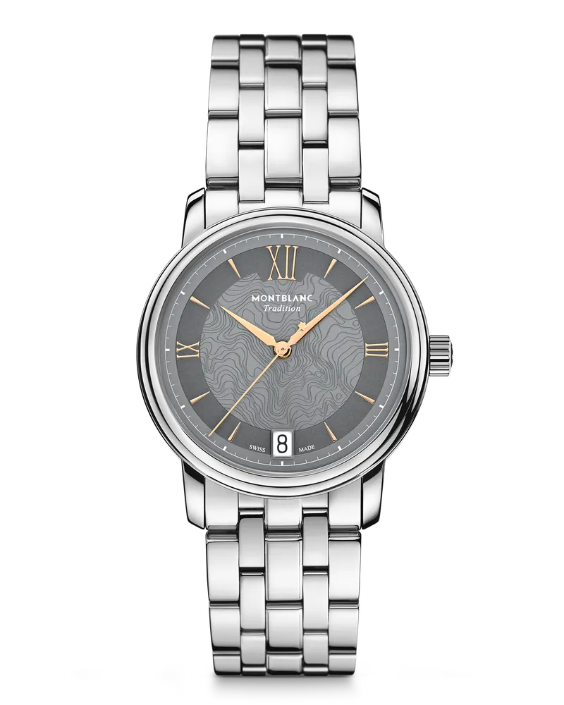 Montblanc Montblanc Tradition Automatic Date Grau - Stahl - MB132317 - Uhr Grau