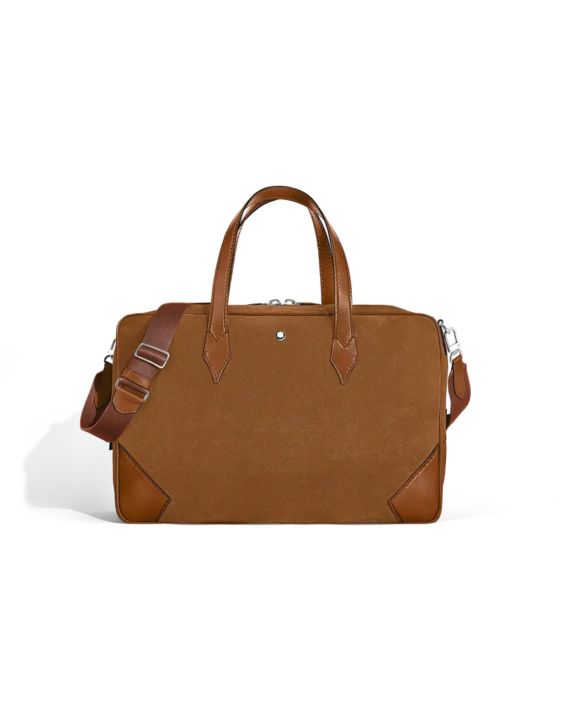 Montblanc Weekender Bag 45 aus Wildleder - Karamell - Leder - MB221674 - Duffle Bags Karamell