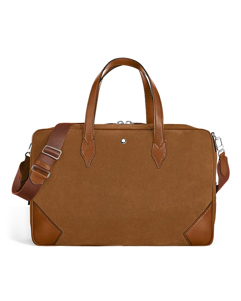 Montblanc Weekender Bag 45 aus Wildleder - Karamell - Leder - MB221674 - Duffle Bags Karamell