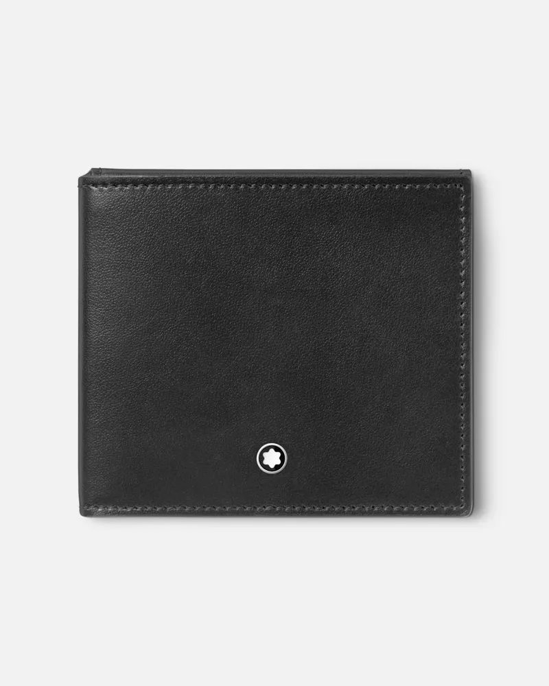 Montblanc Soft Trio Schmale Brieftasche 4 Cc - Kreditkartenetuis - Schwarz Schwarz