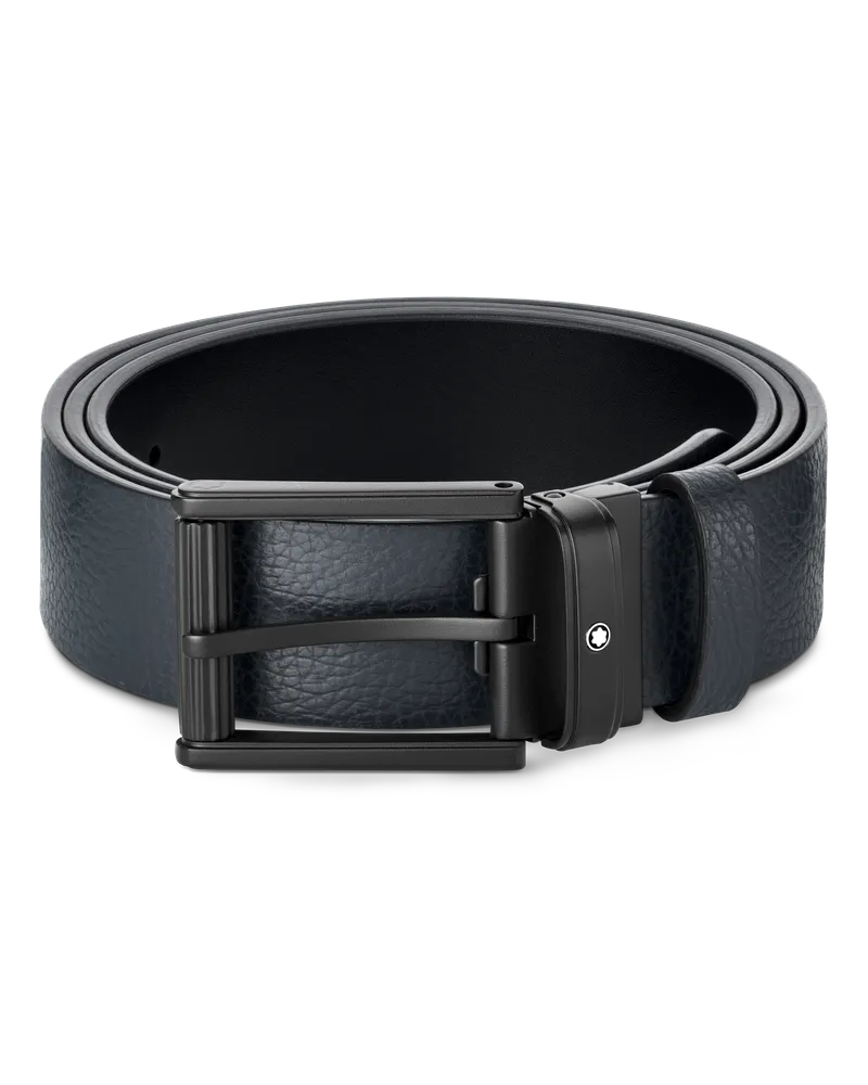 Montblanc Wendegürtel aus Leder in Blau/Schwarz - Leder - MB131188 - Gürtel 