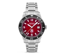 Montblanc Iced Sea Automatic Date - Burgunderrot - Stahl - Keramik - MB132291 - Uhr