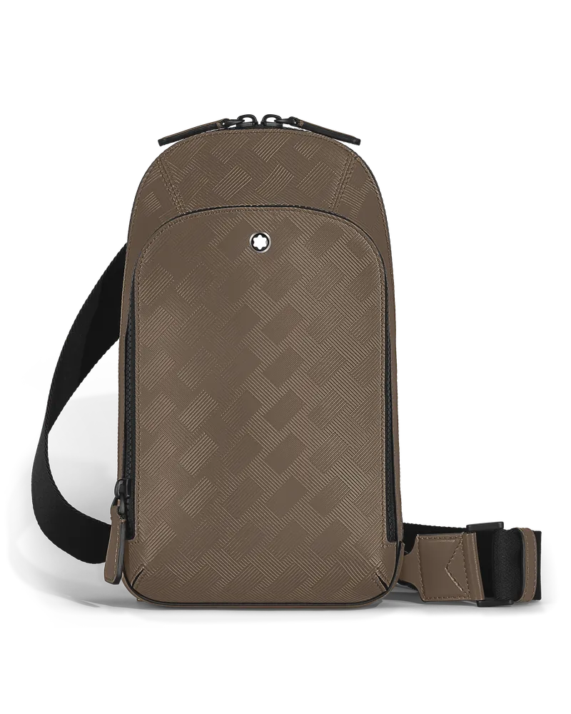 Montblanc Mittelgroße Umhängetasche aus Extreme Leder - Haselnussbraun - Leder - MB220243 - Sling Bags Haselnussbraun