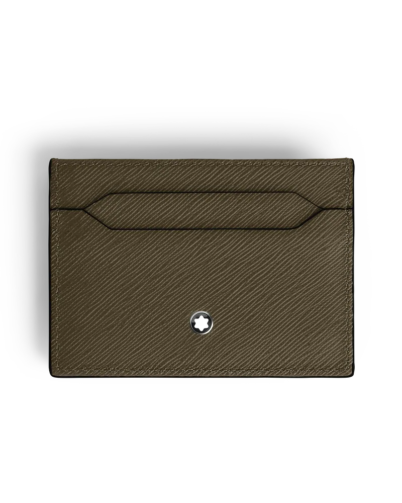 Montblanc Kartenetui 5 cc aus hochwertigem Leder - Khaki - Leder - MB222363 - Kartenetuis Khaki