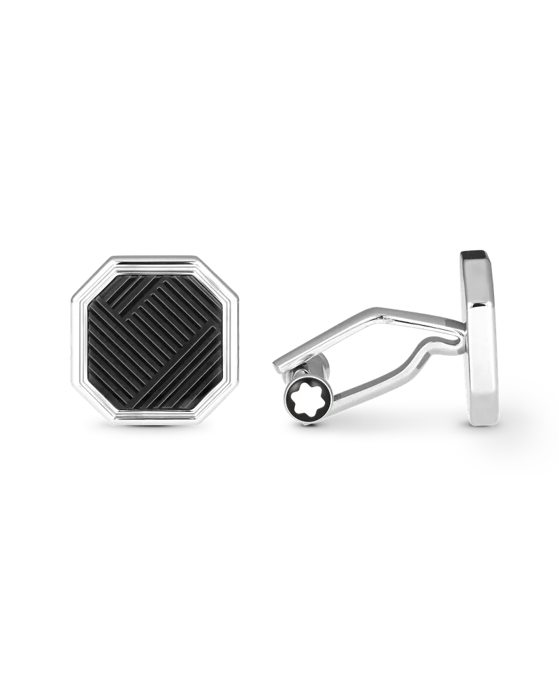Montblanc Montblanc Extreme 3.0 Collection Manschettenknöpfe - Schwarz - Edelstahl - MB130992 - Cufflinks Schwarz