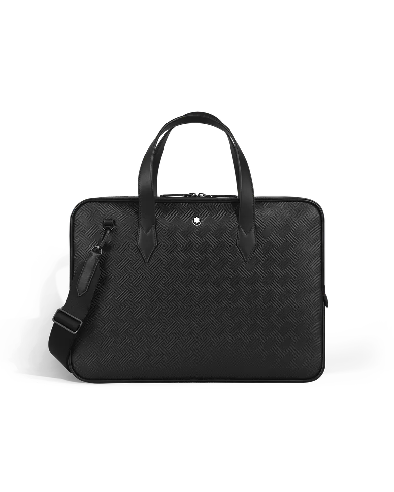 Montblanc Schmale Schreibmappe aus Extreme Soft Leder - Schwarz - Leder - MB223189 - Dokumententaschen Schwarz