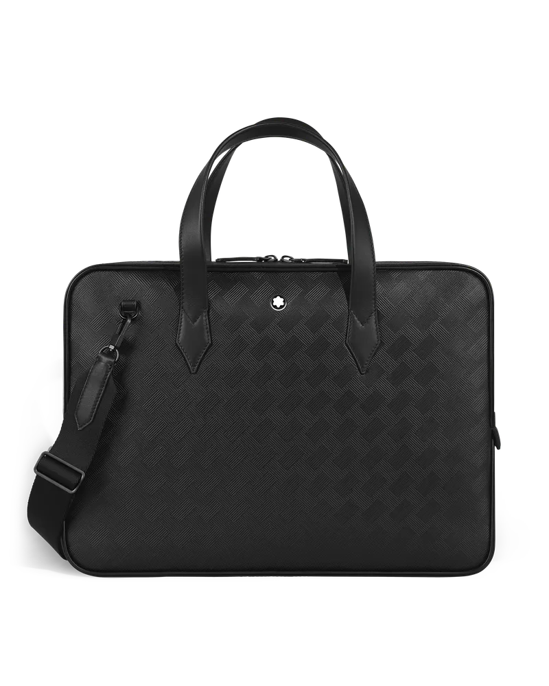 Montblanc Schmale Schreibmappe aus Extreme Soft Leder - Schwarz - Leder - MB223189 - Dokumententaschen Schwarz