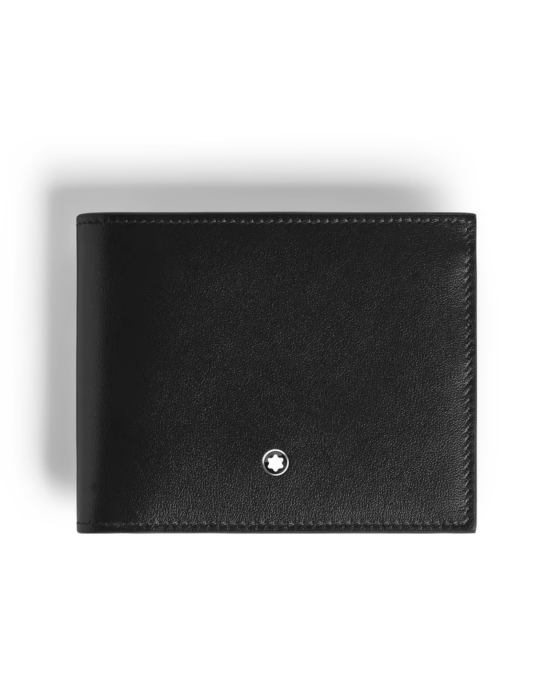 Montblanc Brieftasche 6 cc aus Meisterstück Leder - Schwarz/Red Oak - Leder - MB223135 - Brieftaschen Schwarz