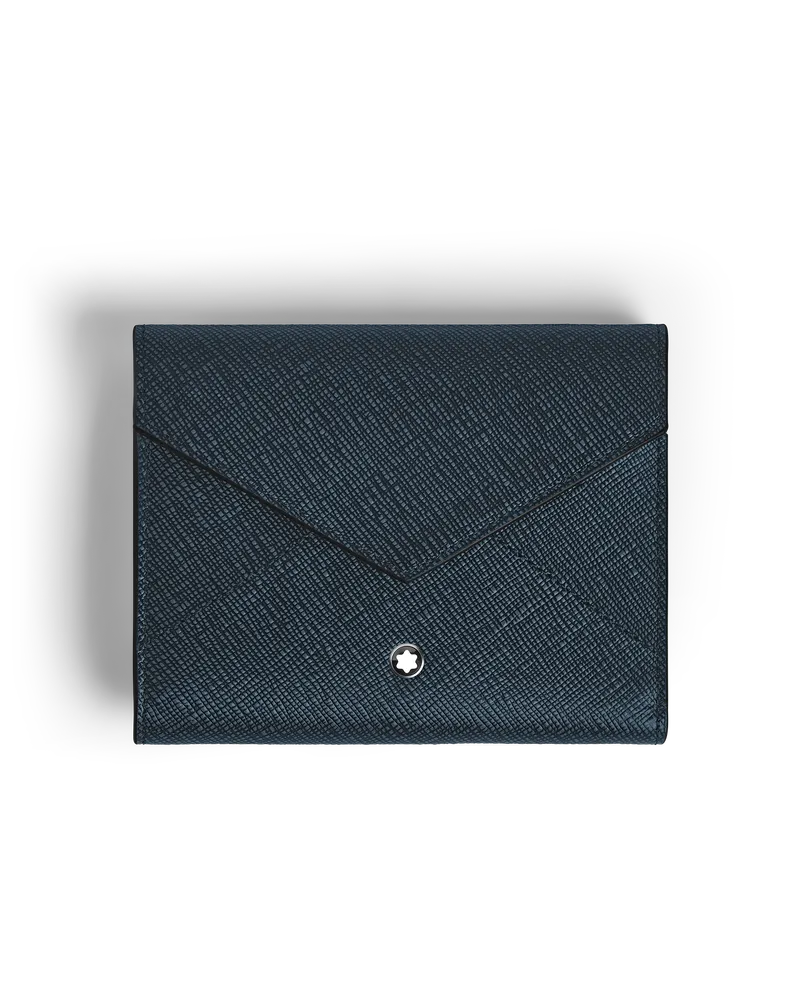 Montblanc Sartorial Trio Brieftasche 6 cc - Tweed-Blau - Leder - MB220341 - Brieftaschen Tweed-blau