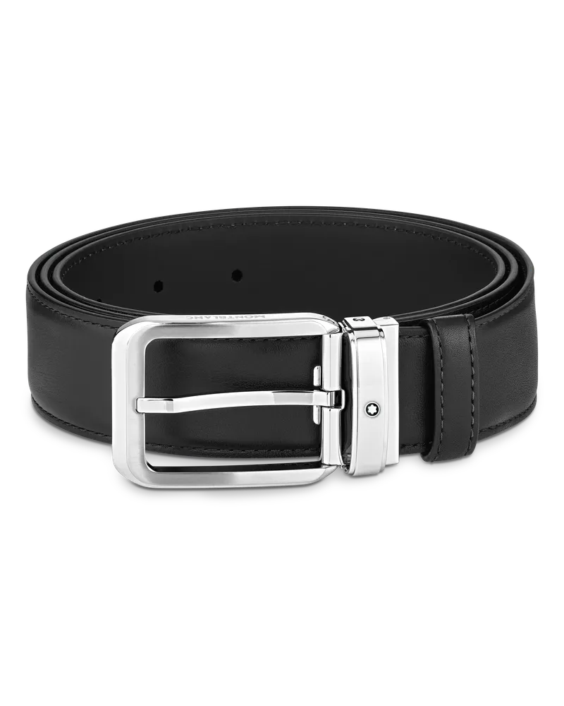 Montblanc Gürtel aus Leder in Schwarz, 35 mm - Schwarz - Leder - MB129455 - Gürtel Schwarz