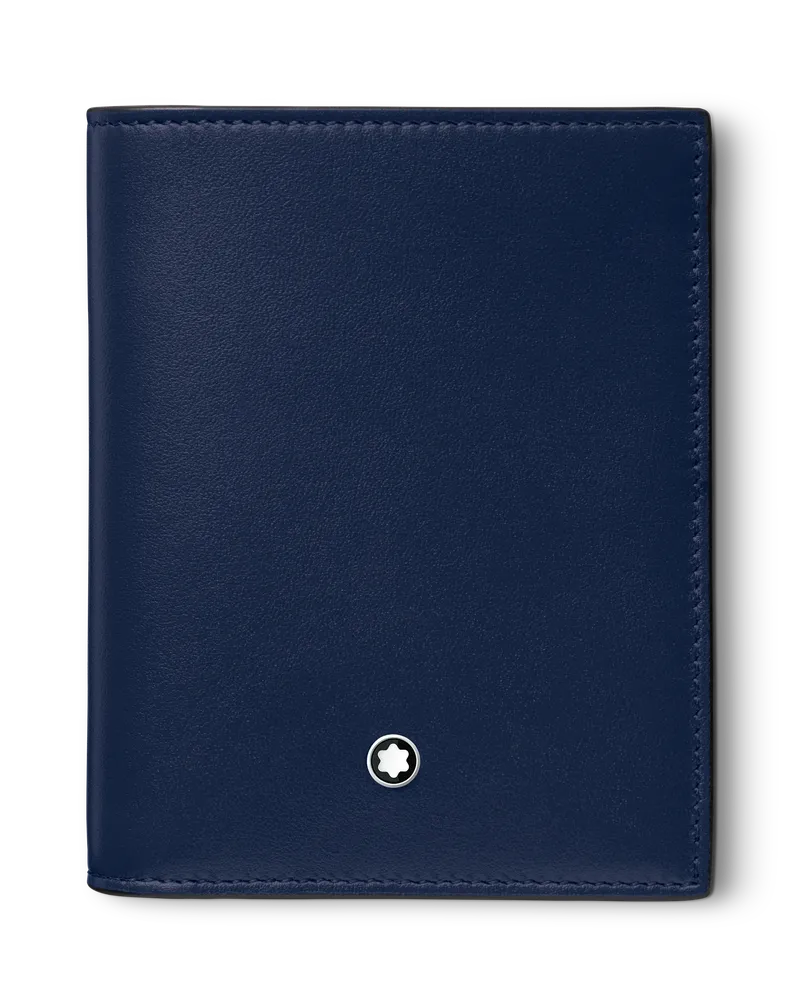 Montblanc Meisterstück kompakte Brieftasche 6 cc - Tintenblau - MB131695 - Brieftaschen Tintenblau