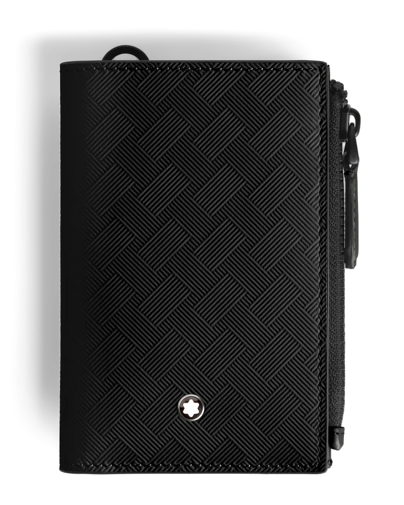 Montblanc Extreme 3.0 Mini-Brieftasche 6 cc in Hochformat - Schwarz - Leder - MB199444 - Brieftaschen Schwarz