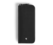 Etui für 2 Schreibgerät mit Reißverschluss aus Extreme Leder - Schwarz - Leder - MB220253 - Schreibgeräteetuis