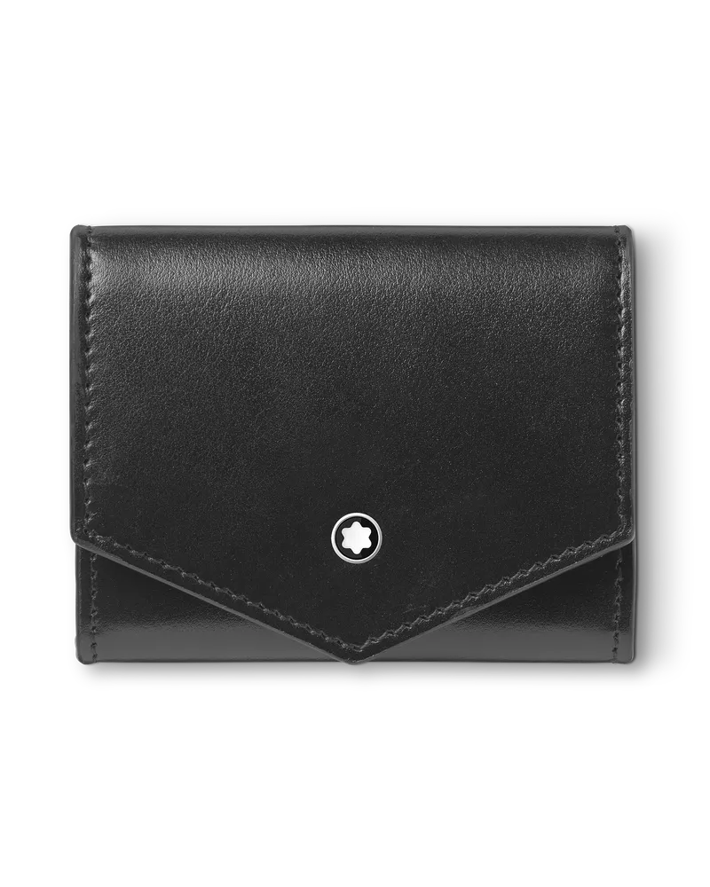 Montblanc Münzbörse Montblanc Envelope - Schwarz - Leder - MB198332 - Münzbörsen Schwarz