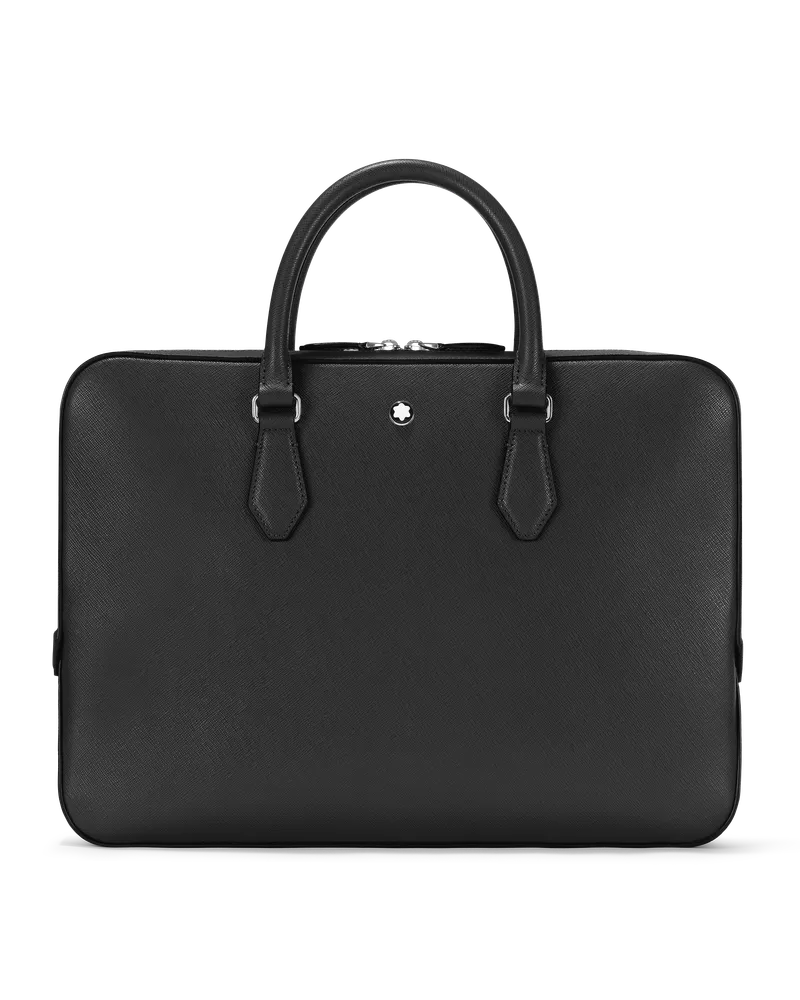 Montblanc Flache Schreibmappe aus Sartorial Leder - Schwarz - Leder - MB130272 - Dokumententaschen Schwarz