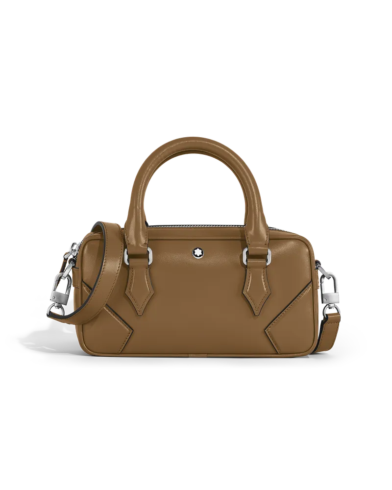 Montblanc Kleine Bowlingtasche aus Meisterstück Leder - Sandfarben - Leder - MB220404 - Messenger Bags Sandfarben