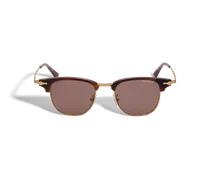 Rechteckige Sonnenbrille mit goldfarbenem Metallrahmen - Gold - Metall - MB134462 - Sonnenbrillen