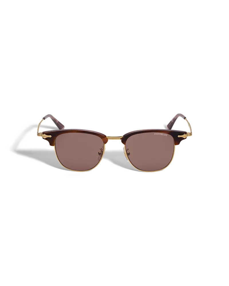 Montblanc Rechteckige Sonnenbrille mit goldfarbener Metallfassung - Gold - Metall - MB134462 - Sonnenbrillen Gold