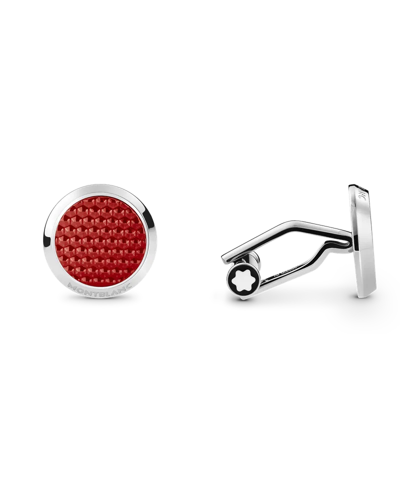 Montblanc Meisterstück Red Manschettenknöpfe - Edelstahl - MB130269 - Cufflinks 