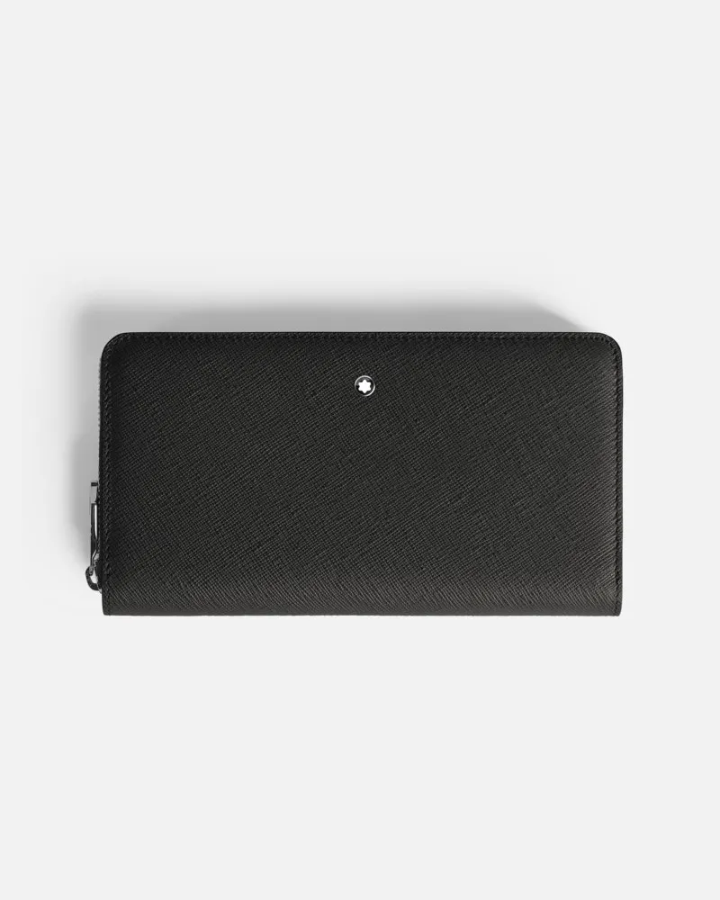 Montblanc Sartorial Brieftasche 12 Cc Mit Reißverschluss - Portemonnaies - Schwarz Schwarz
