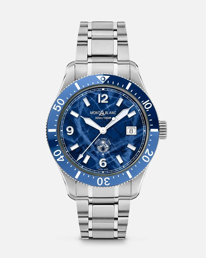 Montblanc Montblanc Iced Sea Automatic Date - Armbanduhren - Blau Blau