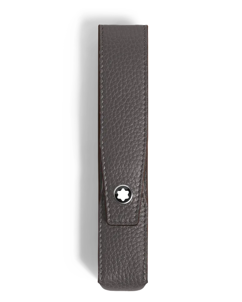 Montblanc Etui Montblanc Envelope für 1 Schreibgerät - Forged Iron - Leder - MB223317 - Schreibgeräteetuis Forged