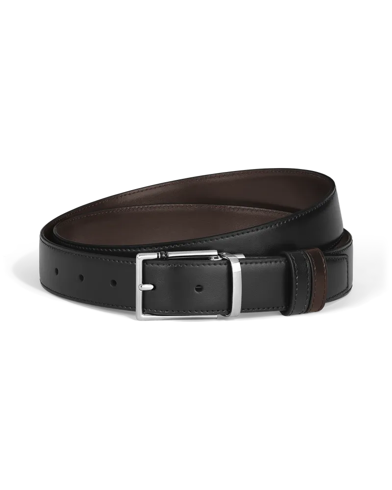 Montblanc Wendbarer Gürtel mit rechteckiger Meisterstück Schließe mm aus Leder - MB222373 - Gürtel 