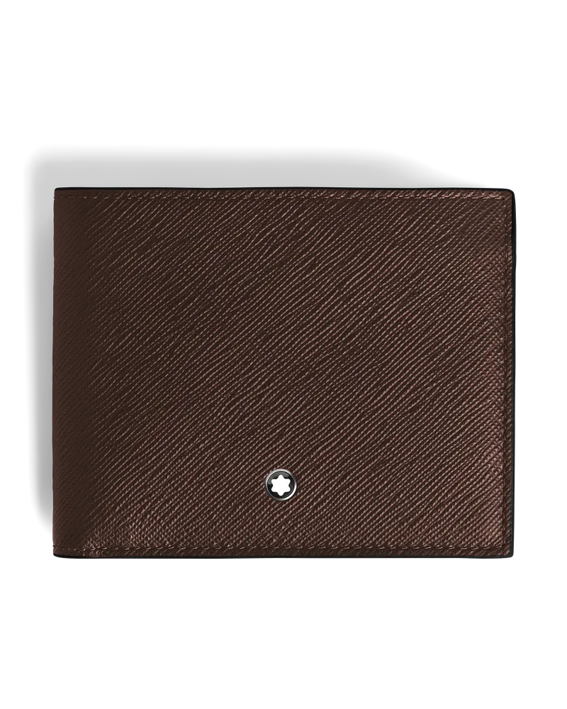 Montblanc Brieftasche 6 cc aus Sartorial Leder - Ebony colour - Leder - MB223009 - Brieftaschen Ebony
