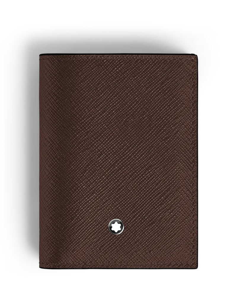 Montblanc Mini Brieftasche 4 cc aus Sartorial Leder - Ebenholz - Leder - MB222989 - Brieftaschen Ebenholz