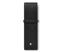 Etui Montblanc Envelope für 2 Schreibgerät - Schwarz - Leder - MB130751 - Schreibgeräteetuis